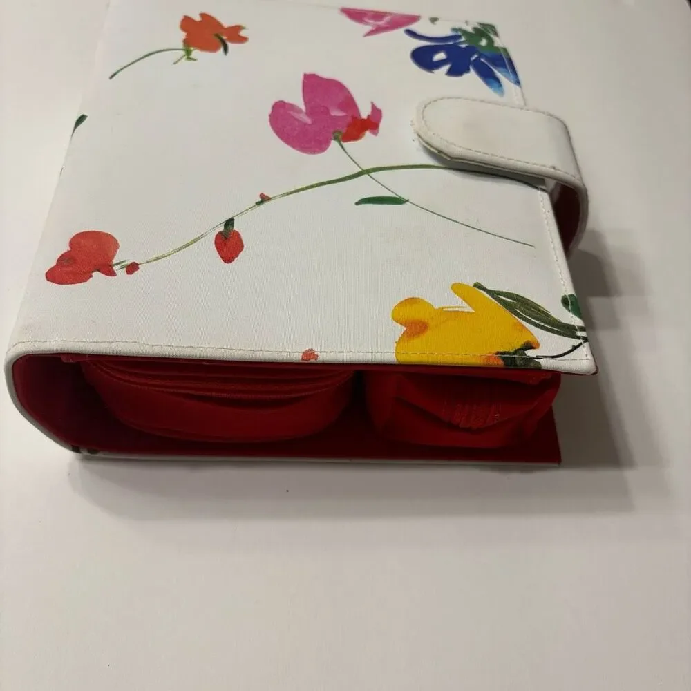 Cosmetic Beauty Bag Makeup Bag White Floral